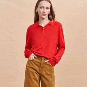 NWOT La Ligne Ben Polo in Red